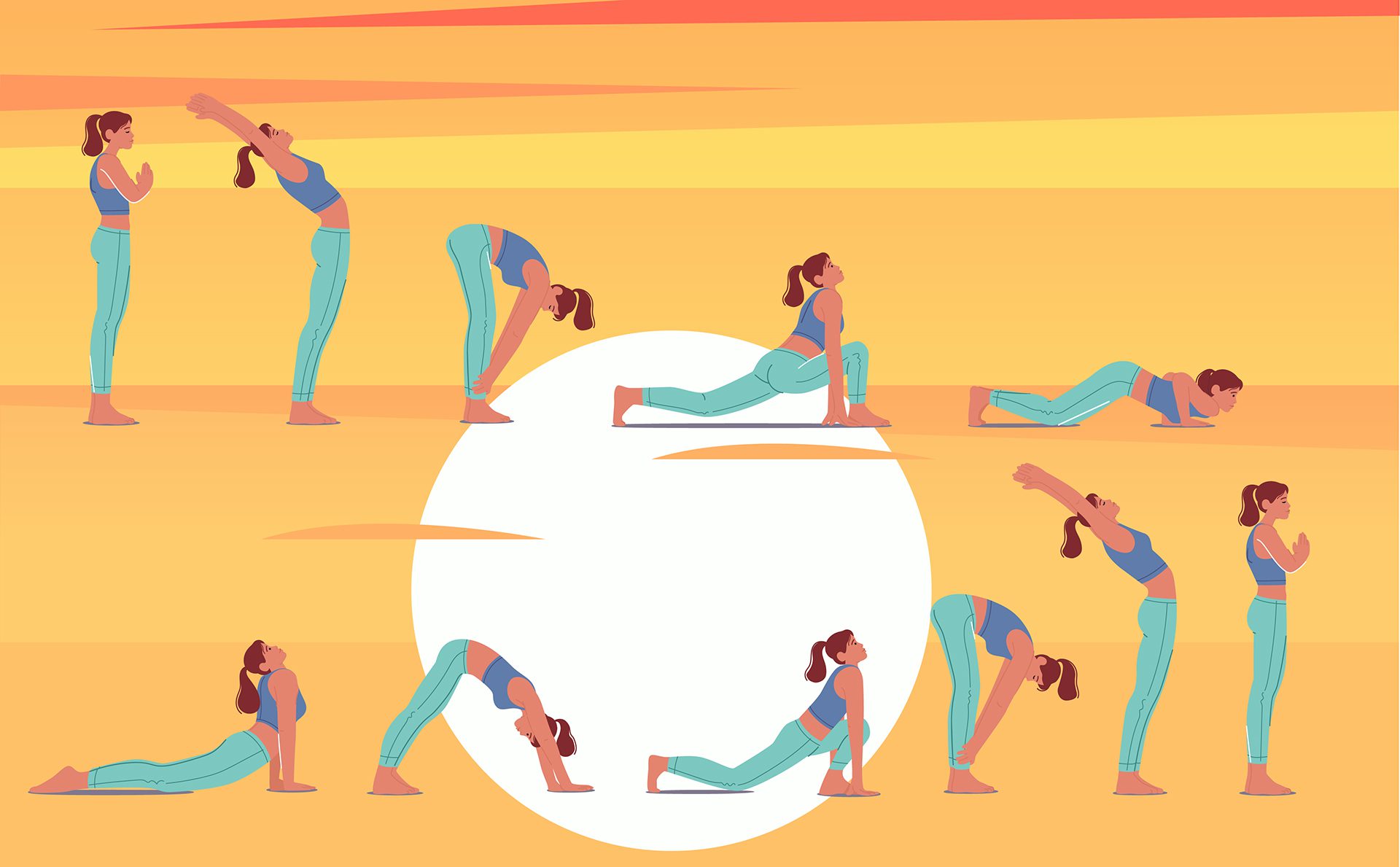 A step-by-step guide on how to do Surya Namaskar or Sun Salutations